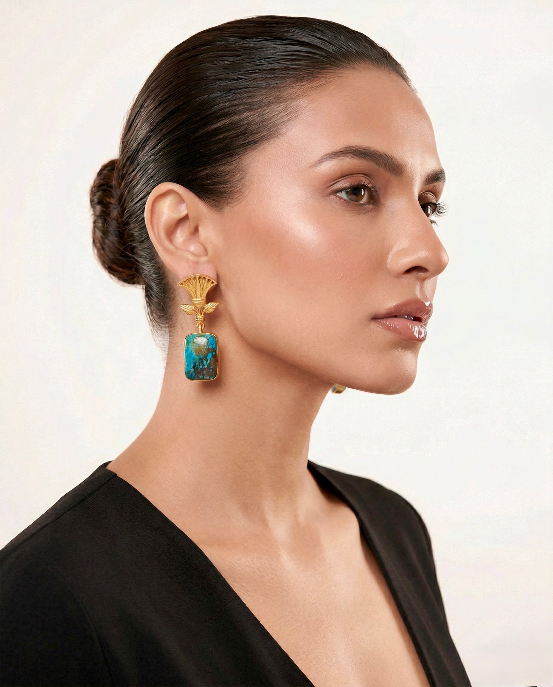 Flora Stone Earring