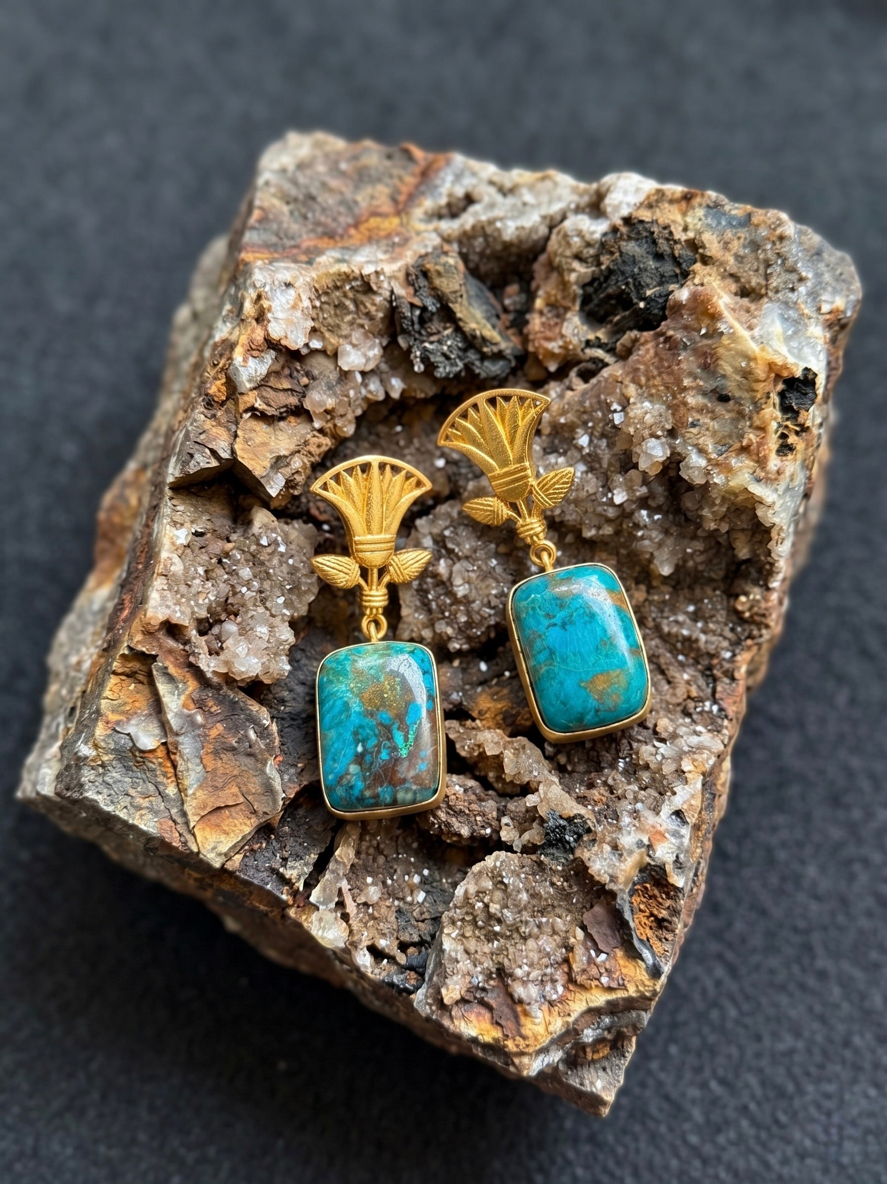 Flora Stone Earring