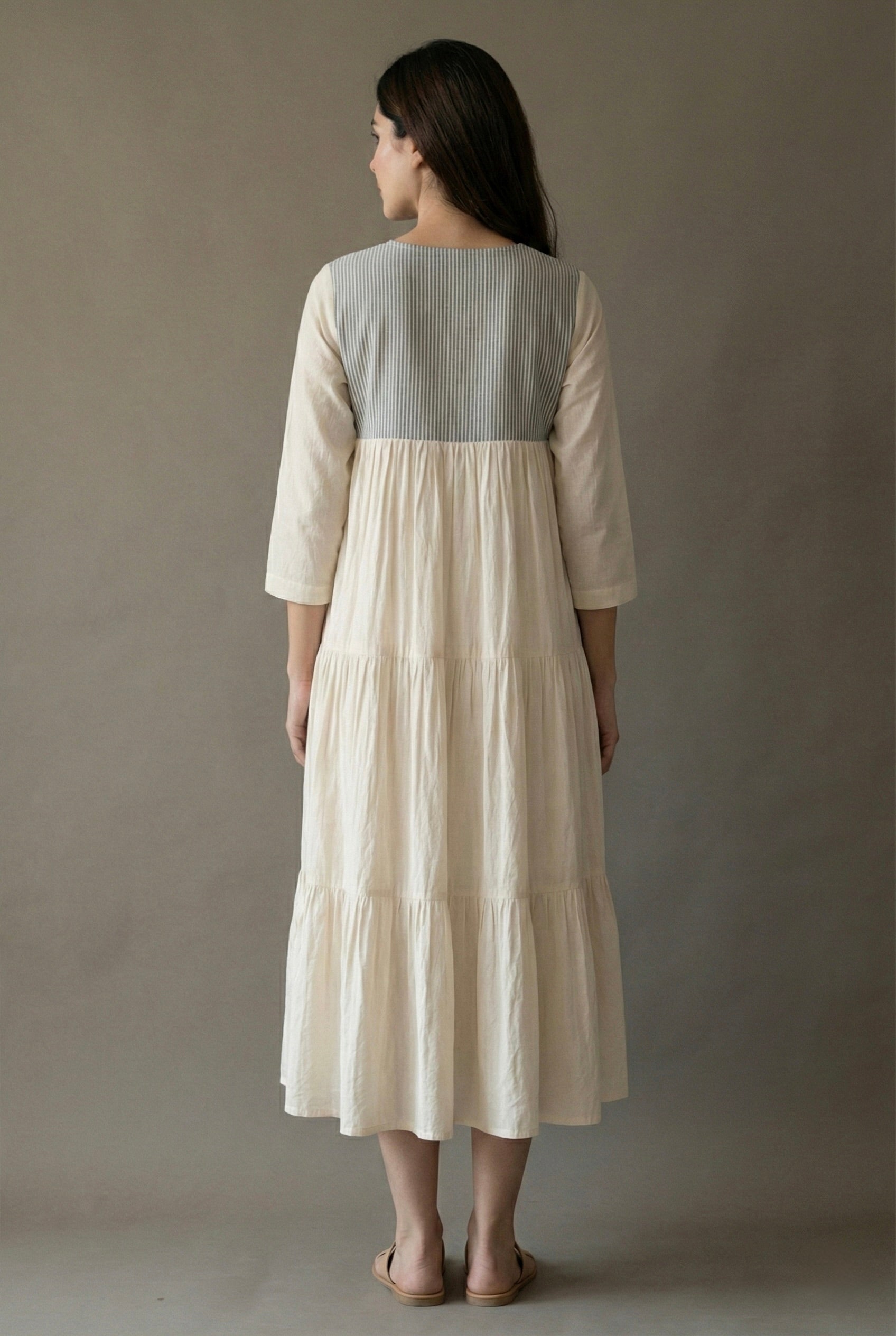 Ivory Cascade Dress