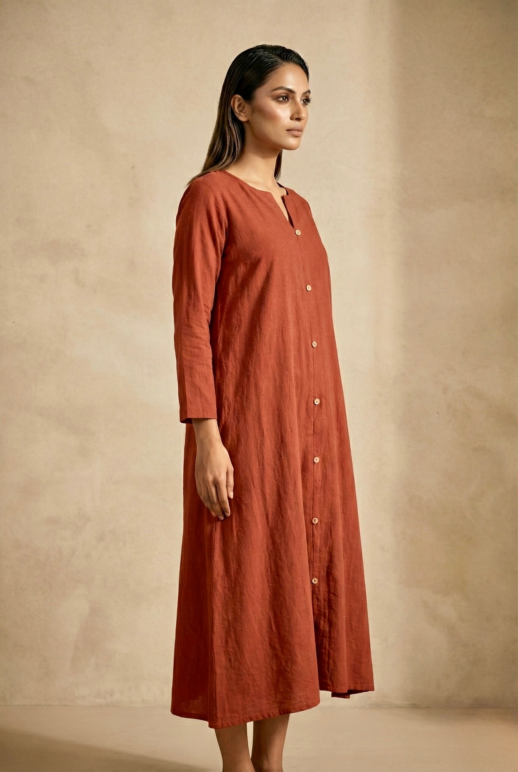 Rust Poise Dress