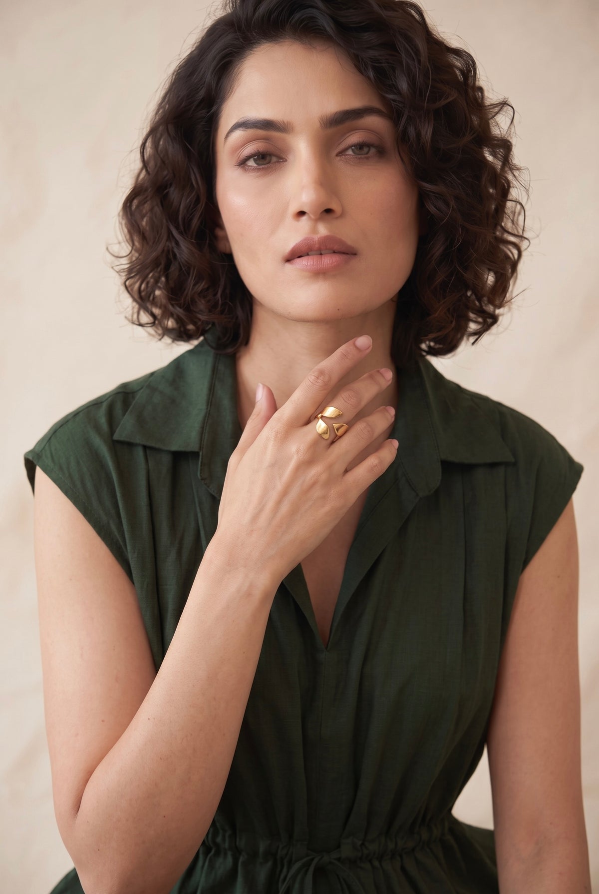 Open Leaf Ring