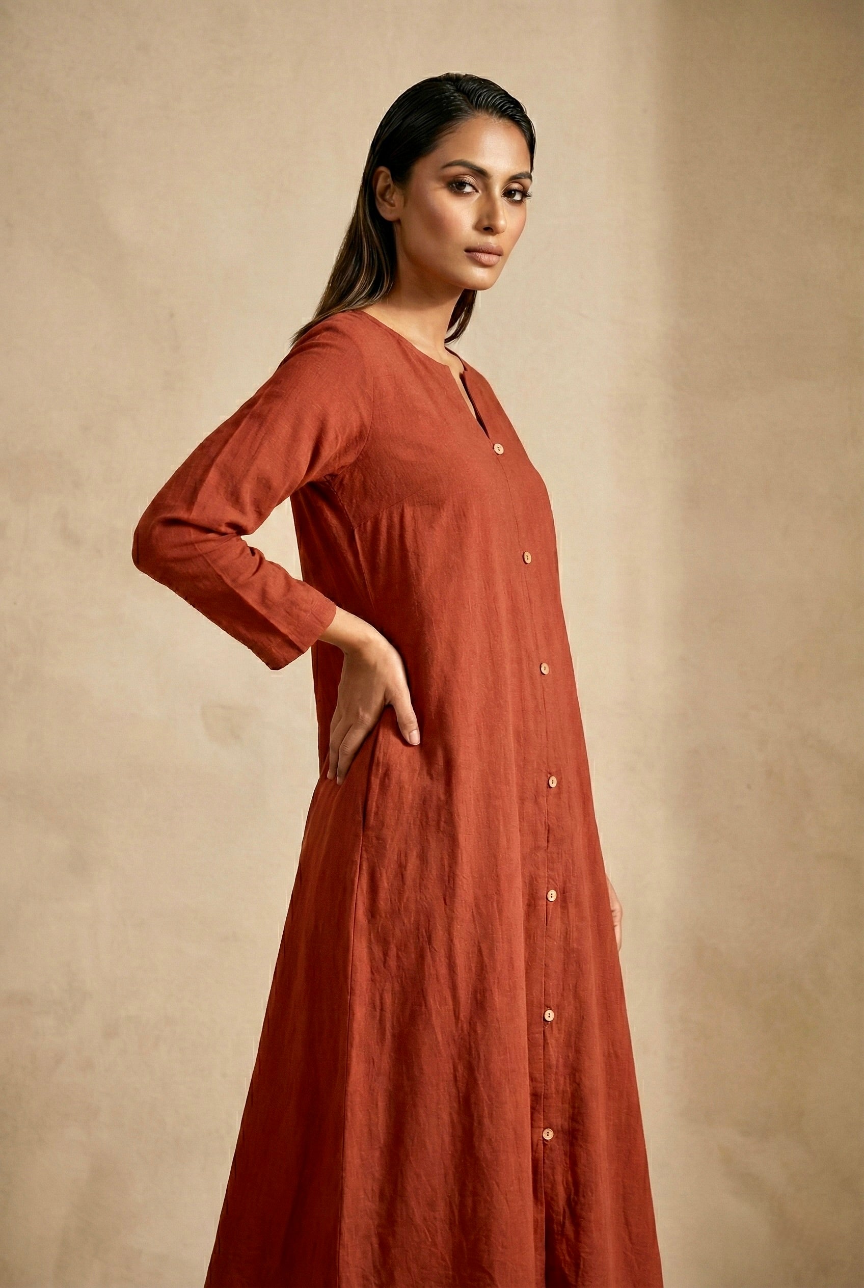 Rust Poise Dress