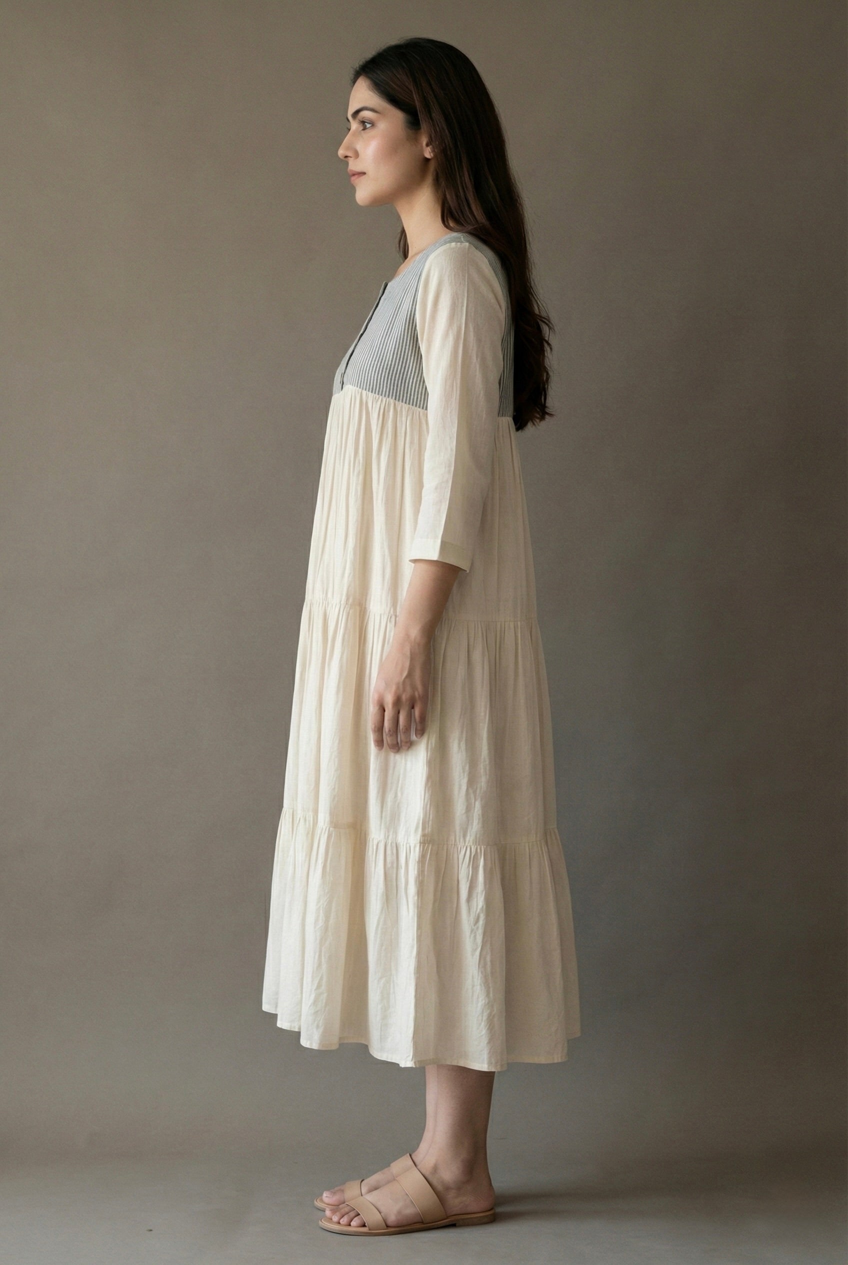 Ivory Cascade Dress