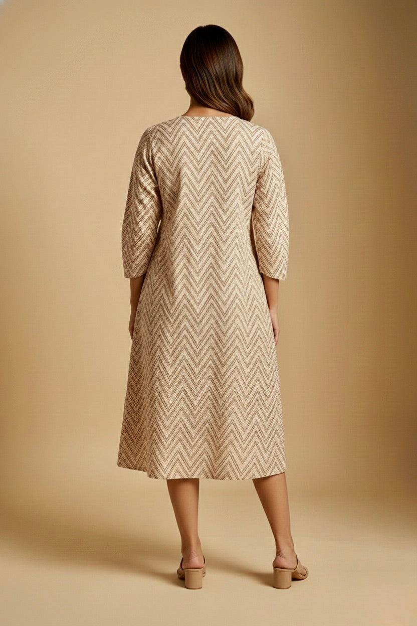 Chevron Print Dress