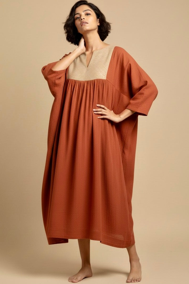 Terra Rust Relaxed Dress