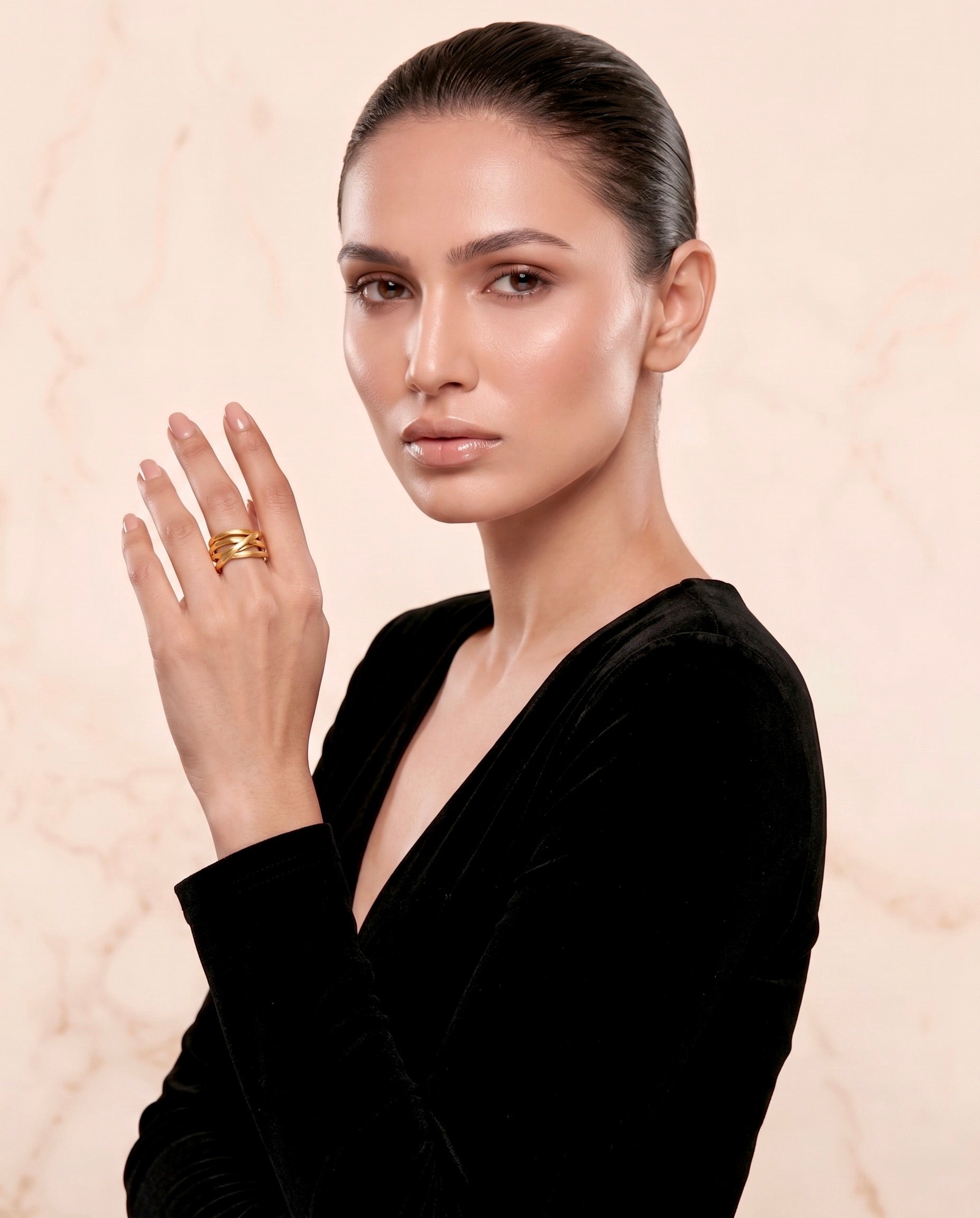 Golden Layer Ring