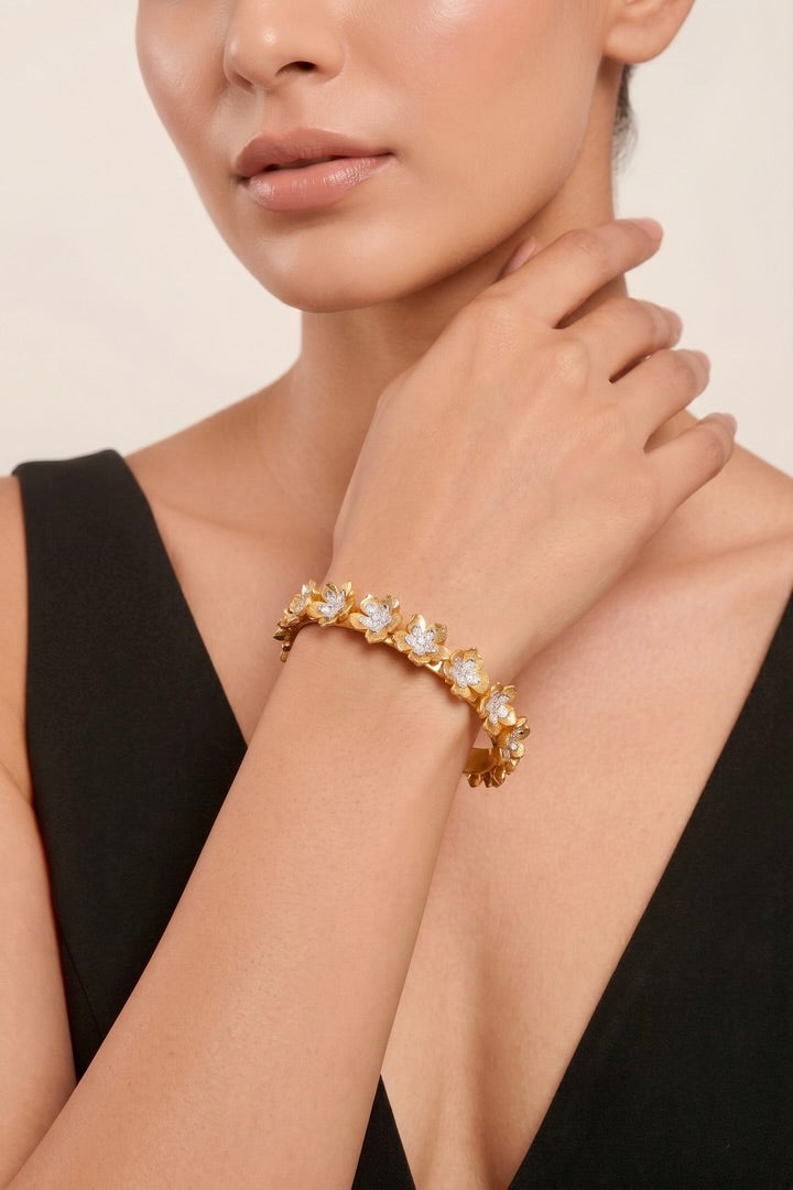 Petal Crest Cuff
