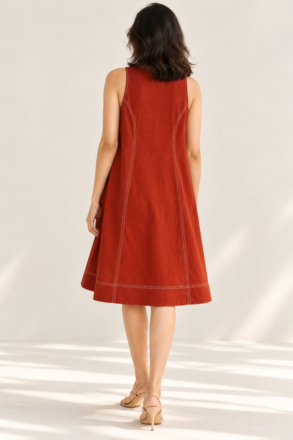 Rust Stitch Dress