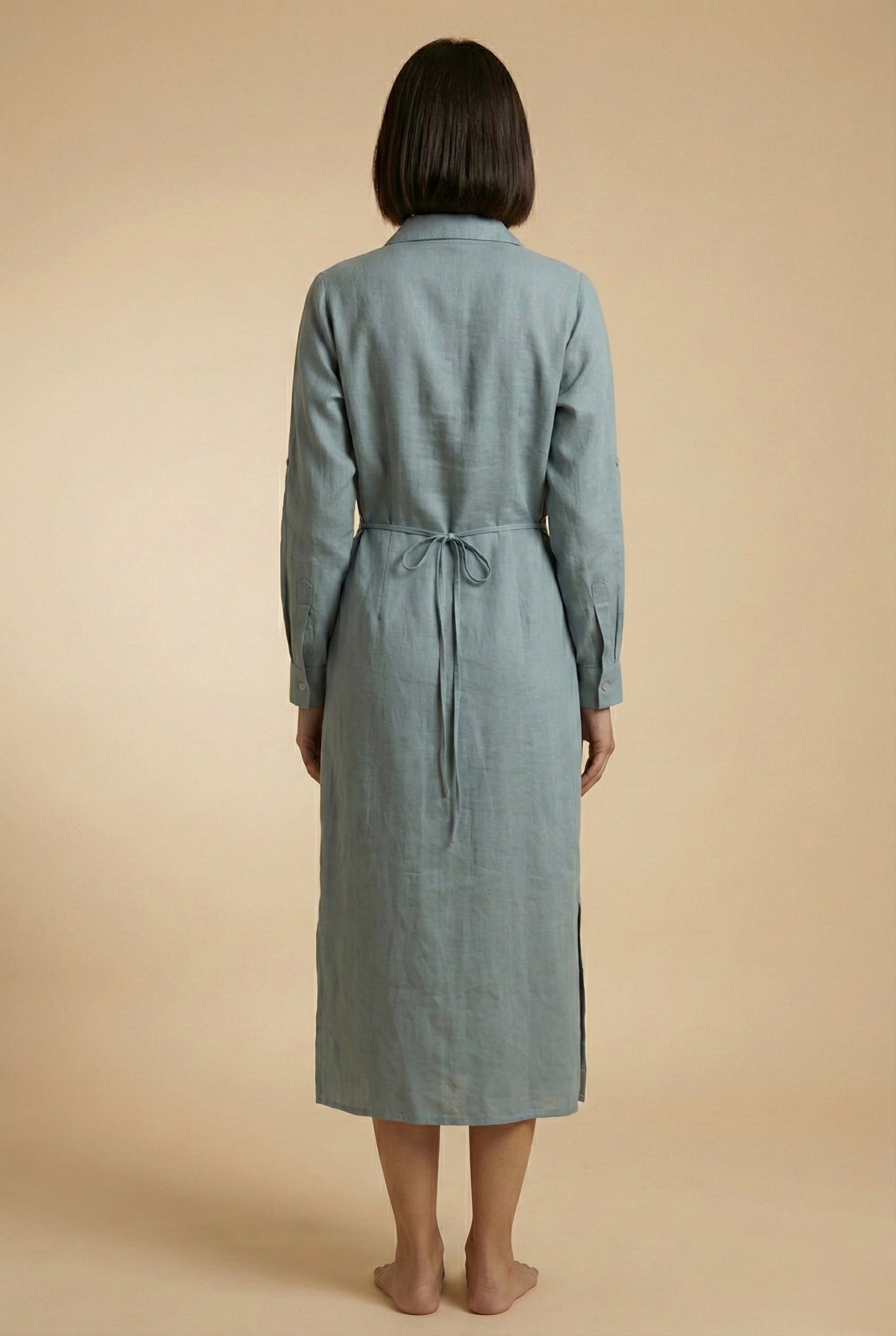 Blue Shirt Dress